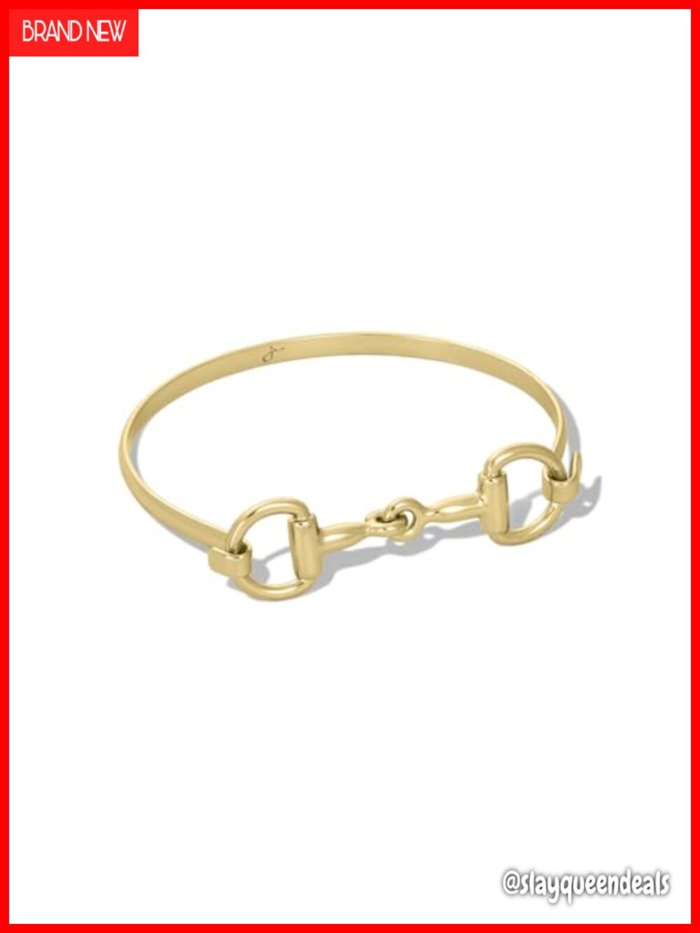 Waterproof Non-Tarnish PVD Coated Horse Bit Bracelet 7 Inch